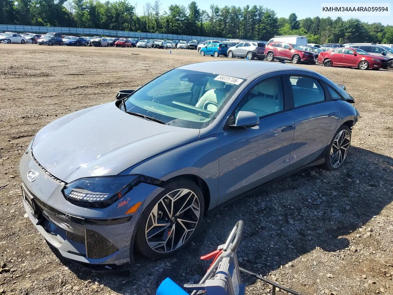 2024 Hyundai Ioniq 6 Sel VIN: KMHM34AA4RA059594 Lot: 58035706