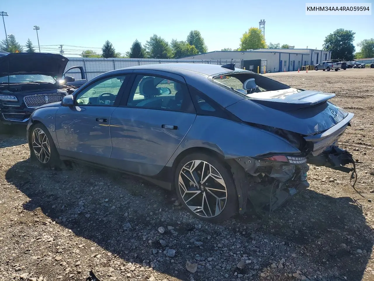 2024 Hyundai Ioniq 6 Sel VIN: KMHM34AA4RA059594 Lot: 58035706
