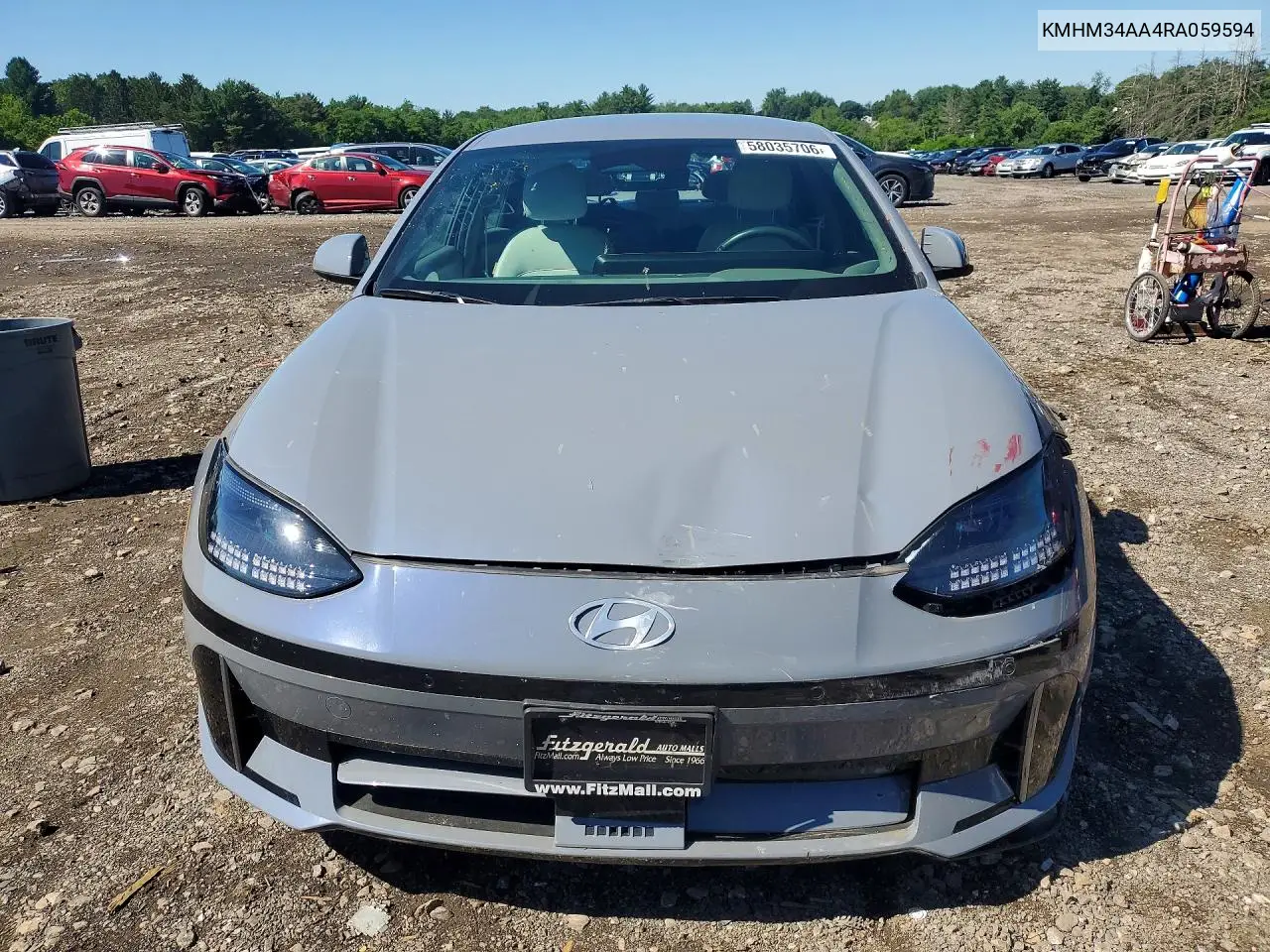 2024 Hyundai Ioniq 6 Sel VIN: KMHM34AA4RA059594 Lot: 58035706