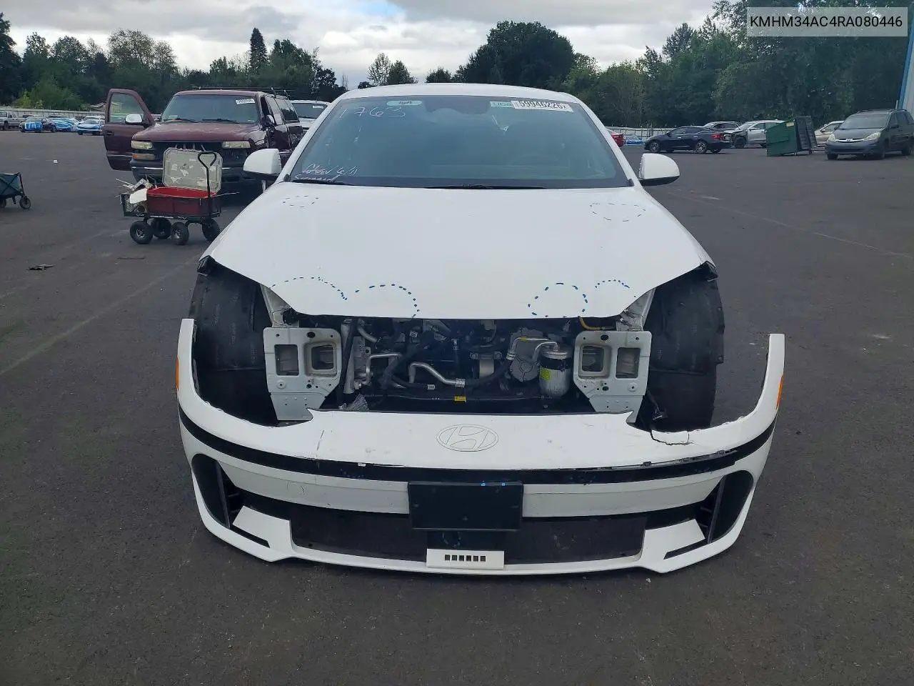 2024 Hyundai Ioniq 6 Sel VIN: KMHM34AC4RA080446 Lot: 59946226