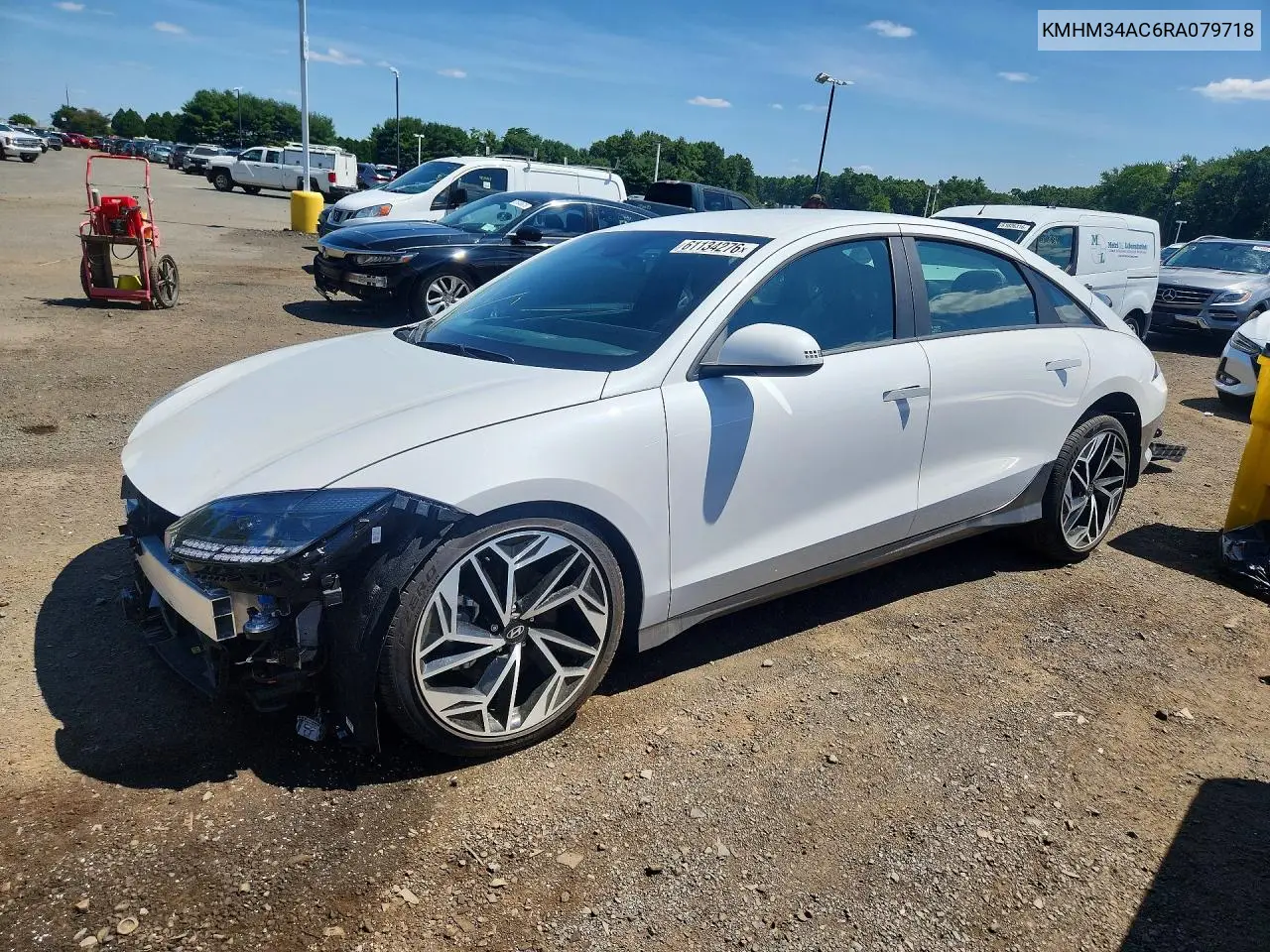 2024 Hyundai Ioniq 6 Sel VIN: KMHM34AC6RA079718 Lot: 61134276