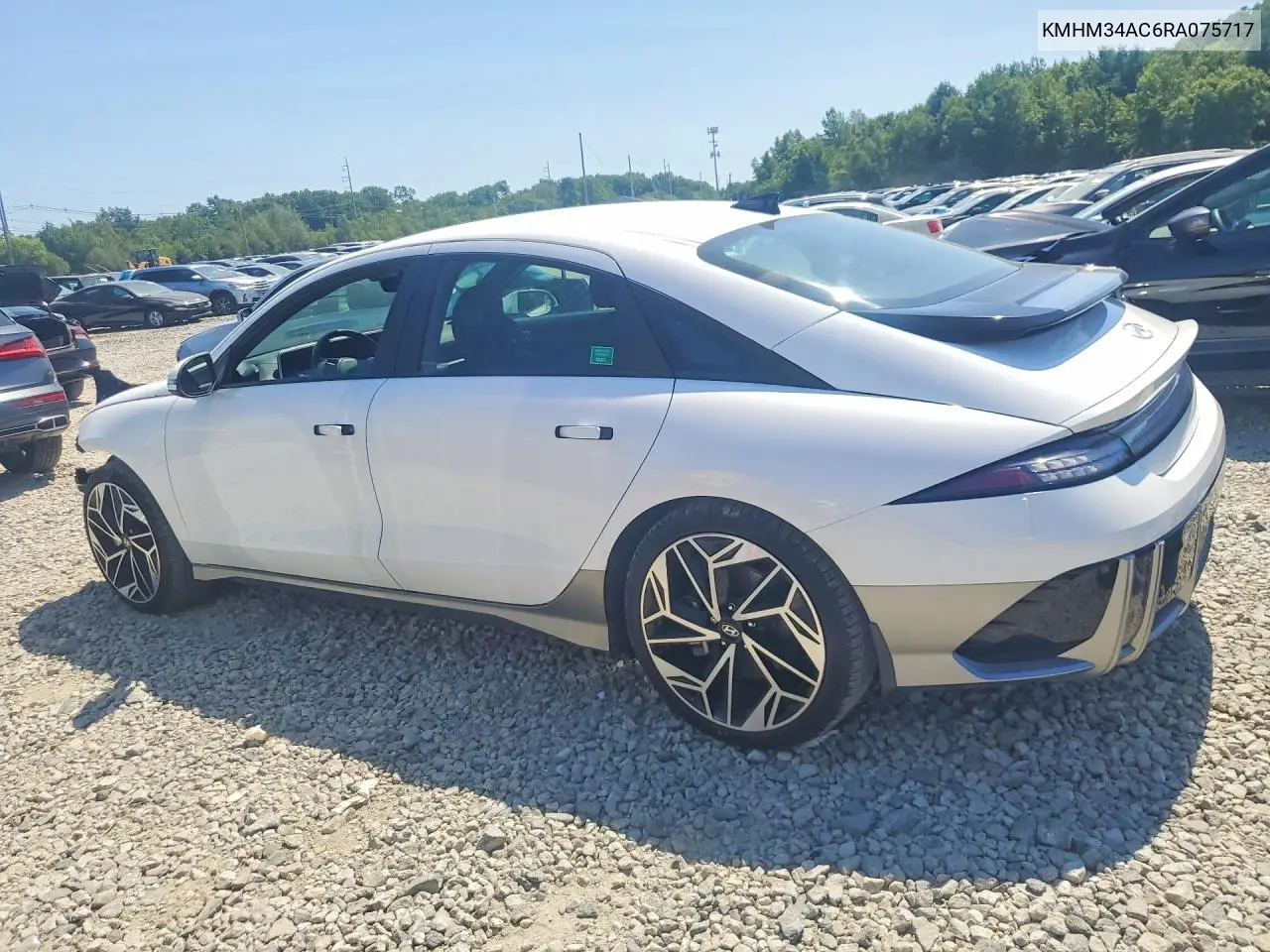 2024 Hyundai Ioniq 6 Sel VIN: KMHM34AC6RA075717 Lot: 61284156