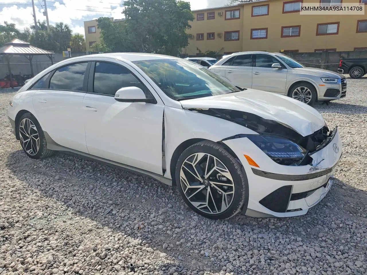 2025 Hyundai Ioniq 6 Sel VIN: KMHM34AA9SA114708 Lot: 46495546