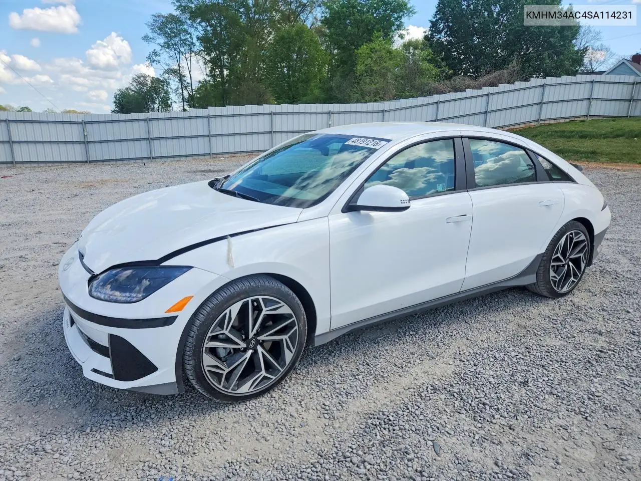 2025 Hyundai Ioniq 6 Sel VIN: KMHM34AC4SA114231 Lot: 48191216