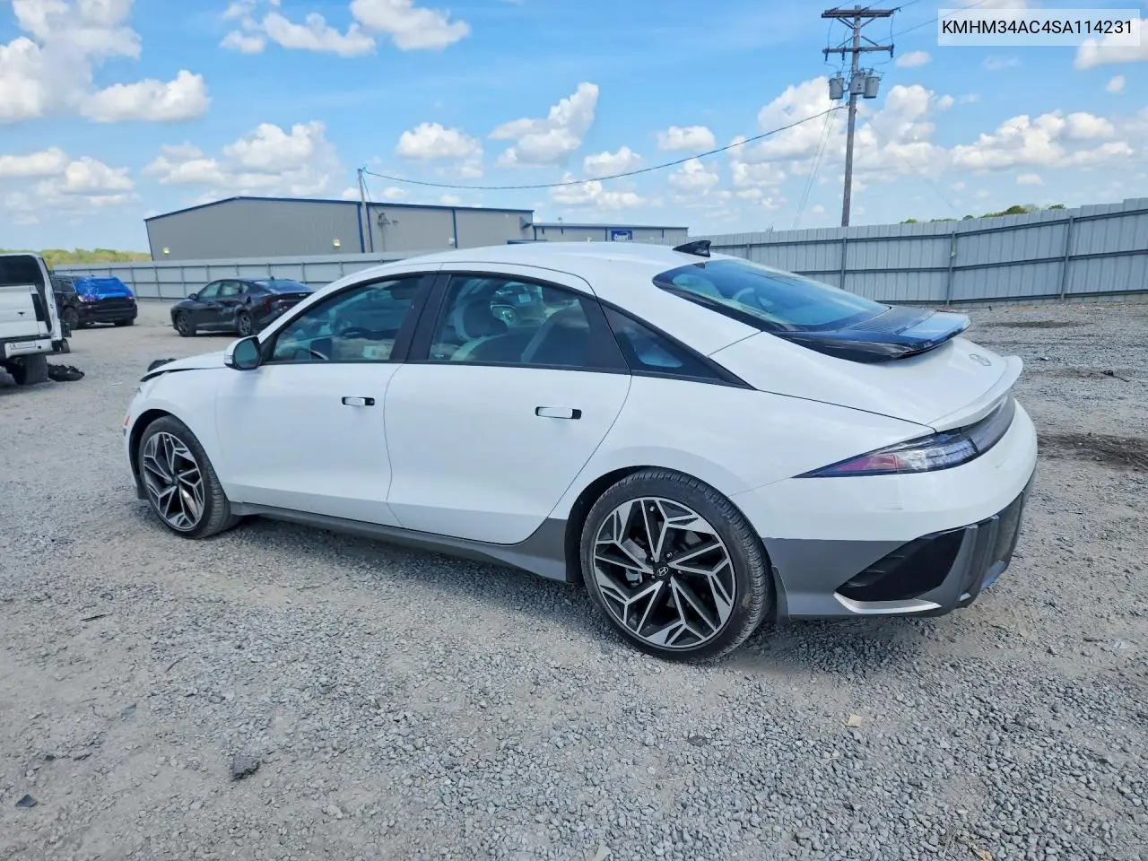 2025 Hyundai Ioniq 6 Sel VIN: KMHM34AC4SA114231 Lot: 48191216