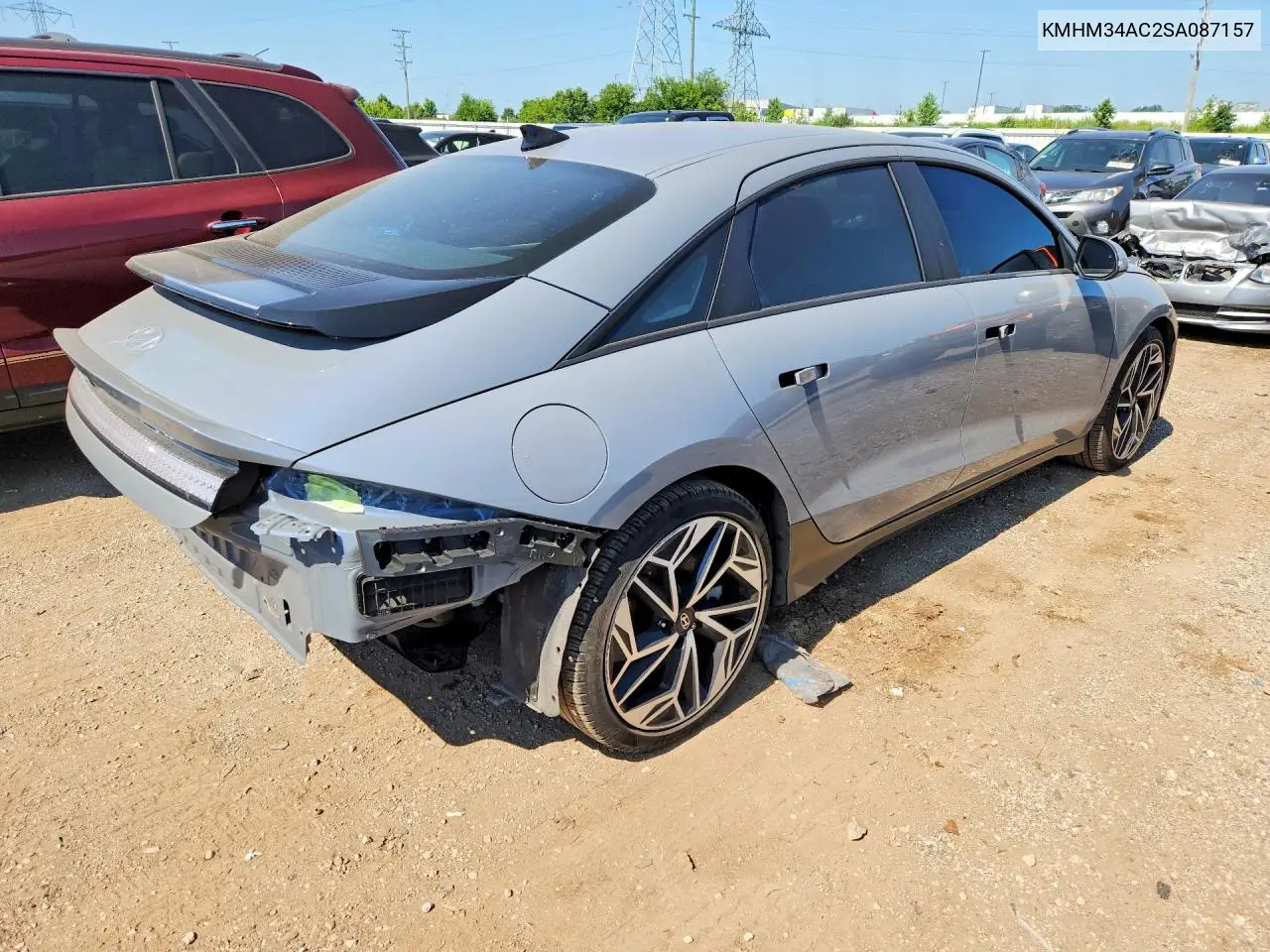 2025 Hyundai Ioniq 6 Sel VIN: KMHM34AC2SA087157 Lot: 59776136