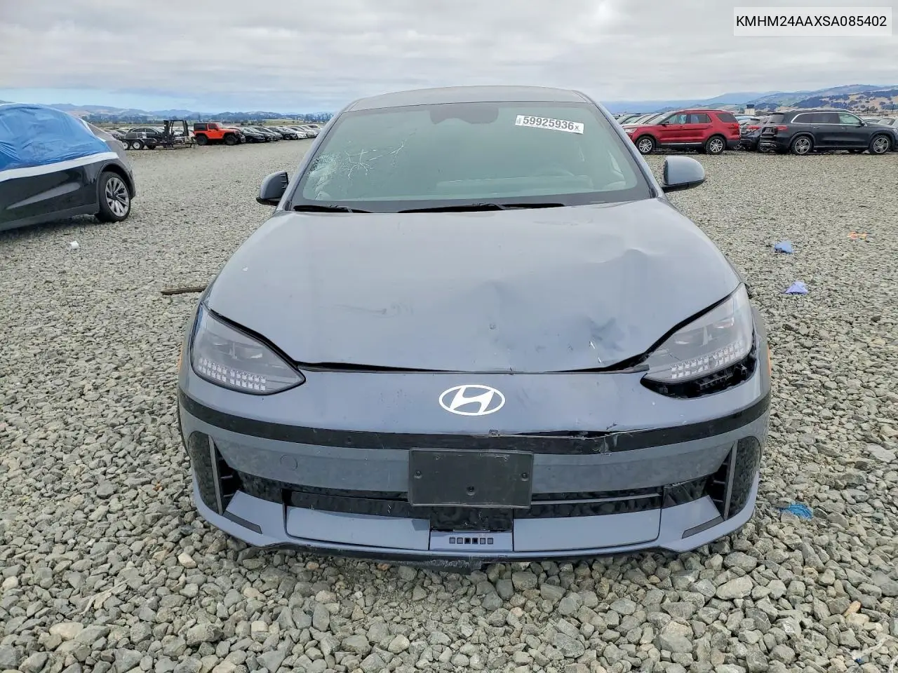 2025 Hyundai Ioniq 6 Se VIN: KMHM24AAXSA085402 Lot: 59925936