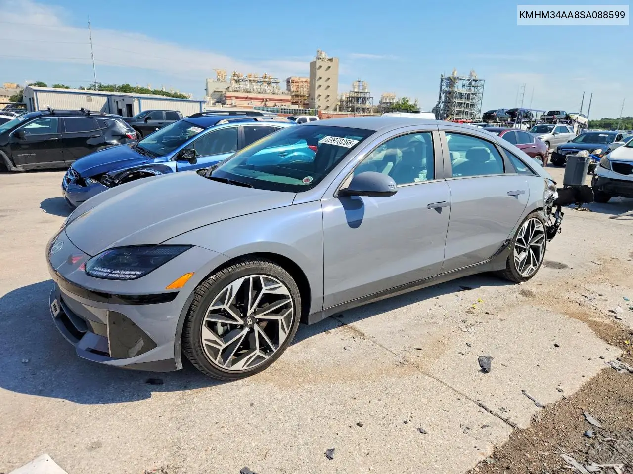 2025 Hyundai Ioniq 6 Sel VIN: KMHM34AA8SA088599 Lot: 59970266