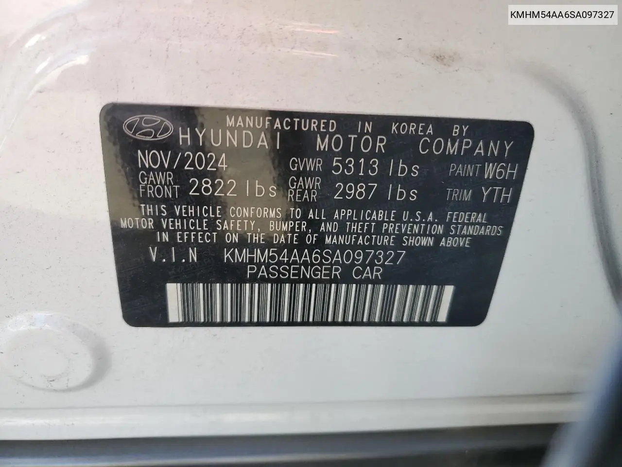 KMHM54AA6SA097327 2025 Hyundai Ioniq 6 Limited