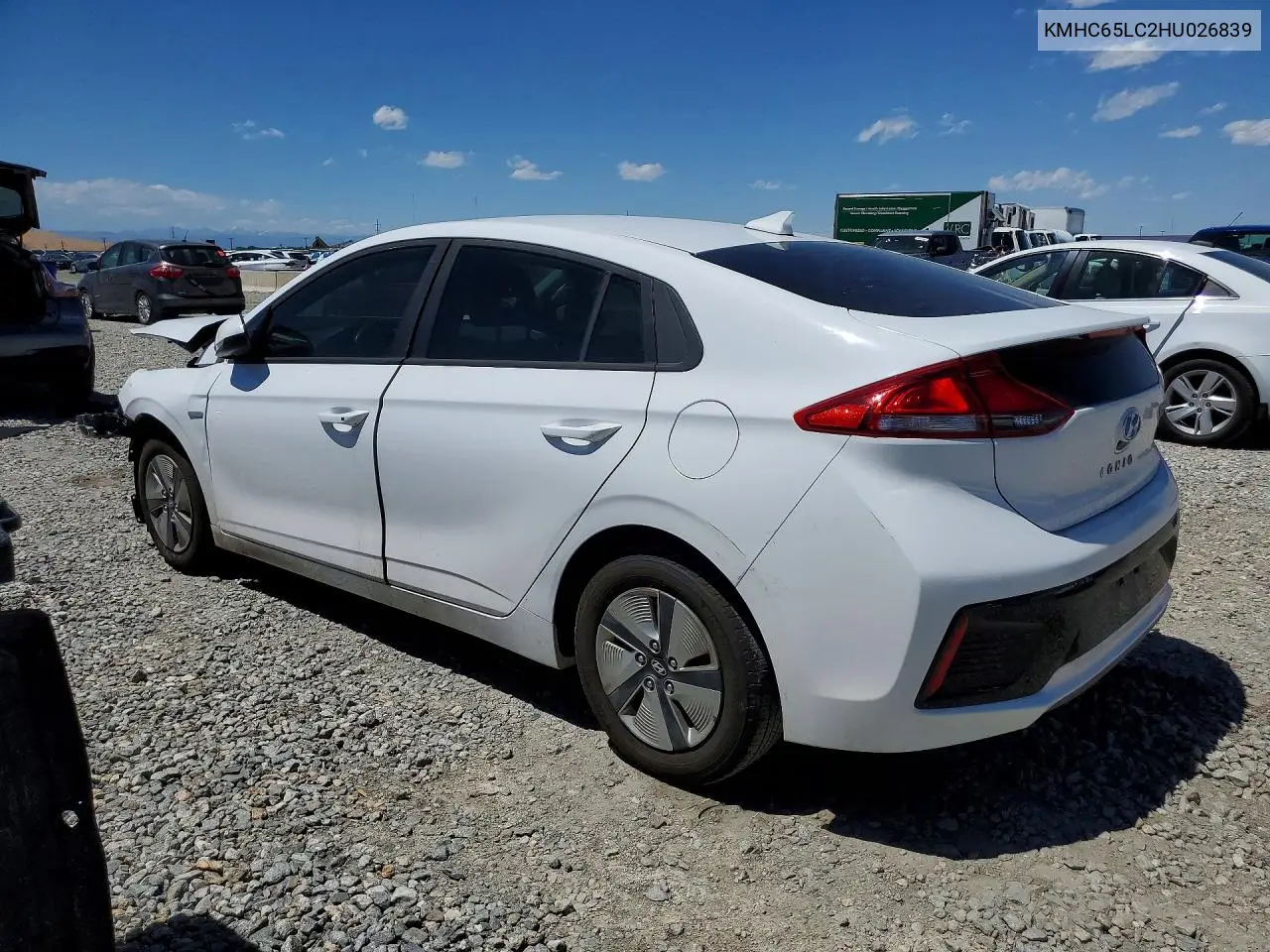 2017 Hyundai Ioniq Blue VIN: KMHC65LC2HU026839 Lot: 56867416