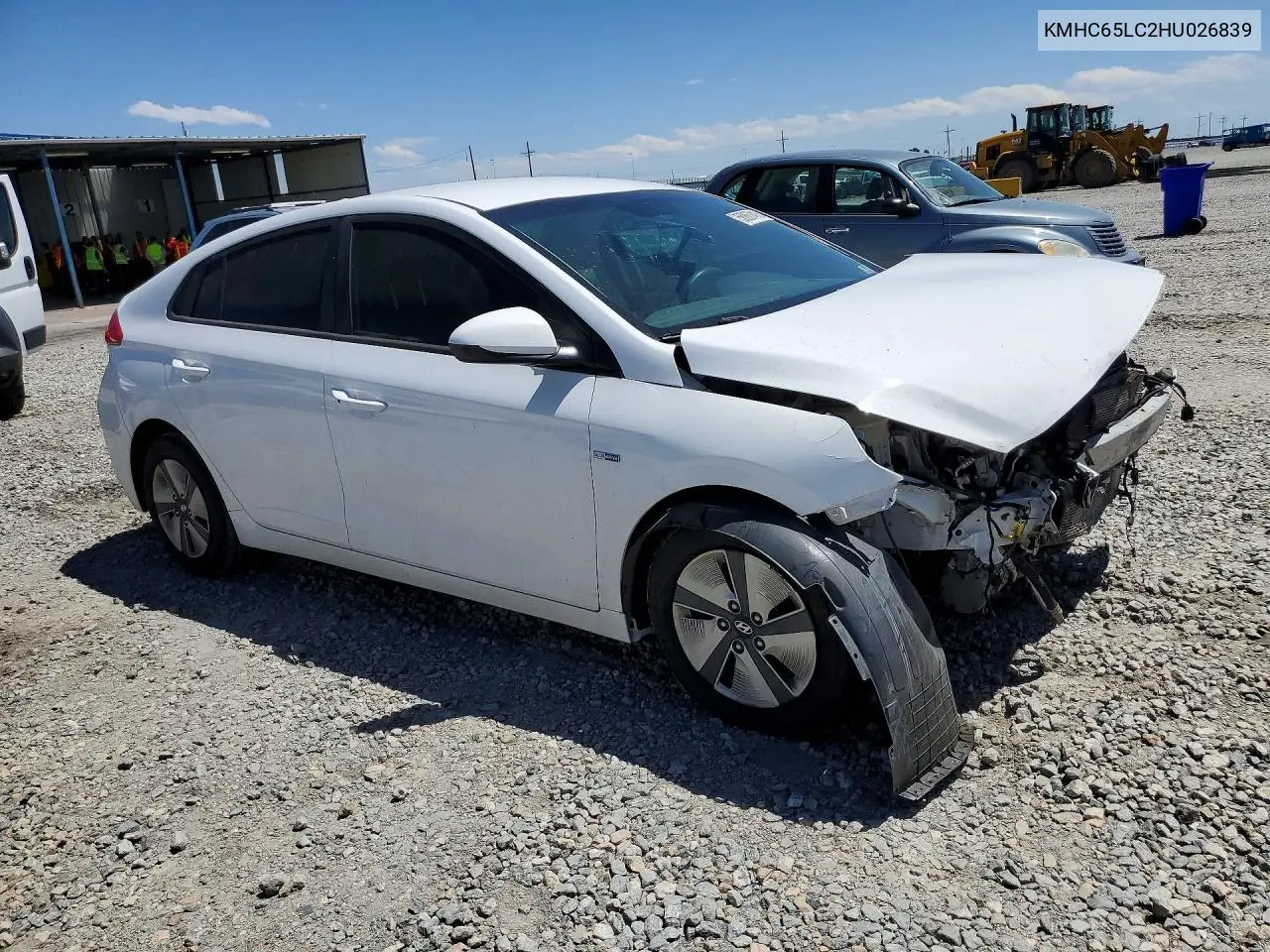 2017 Hyundai Ioniq Blue VIN: KMHC65LC2HU026839 Lot: 56867416
