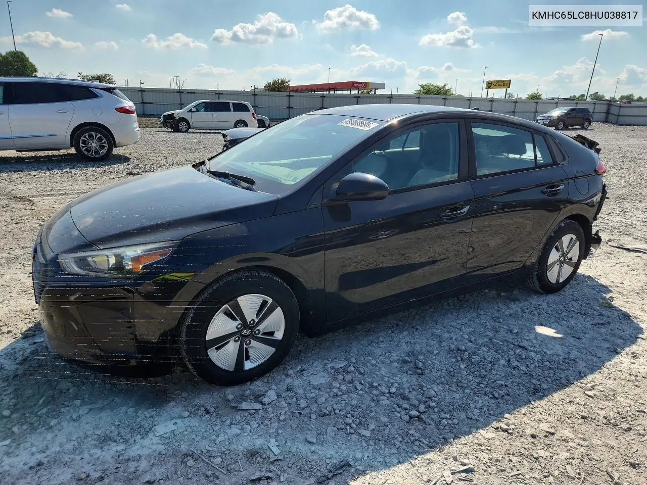 2017 Hyundai Ioniq Blue VIN: KMHC65LC8HU038817 Lot: 59860686