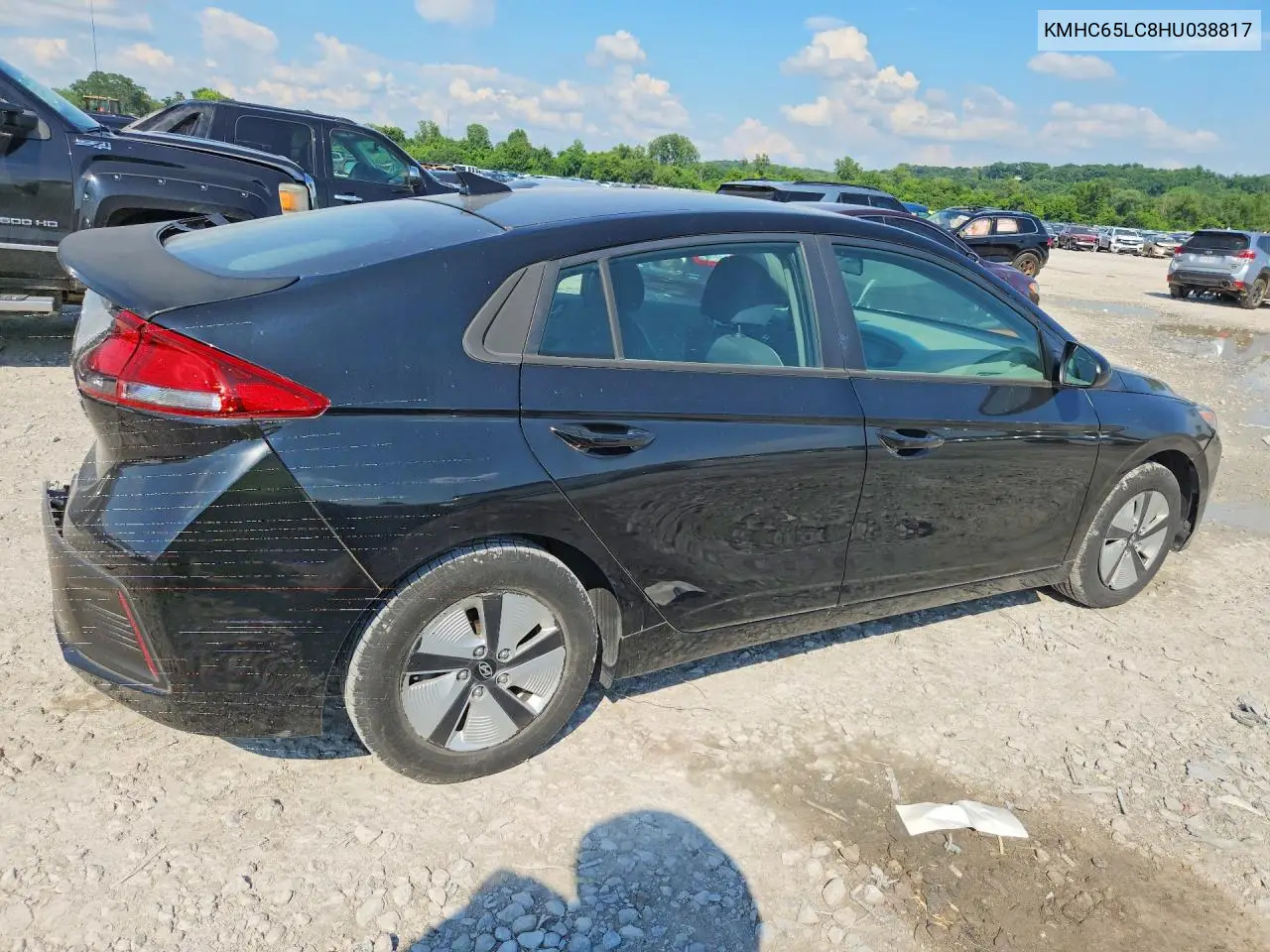 2017 Hyundai Ioniq Blue VIN: KMHC65LC8HU038817 Lot: 59860686