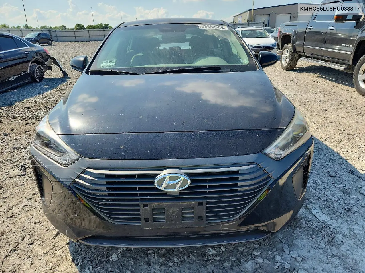 2017 Hyundai Ioniq Blue VIN: KMHC65LC8HU038817 Lot: 59860686