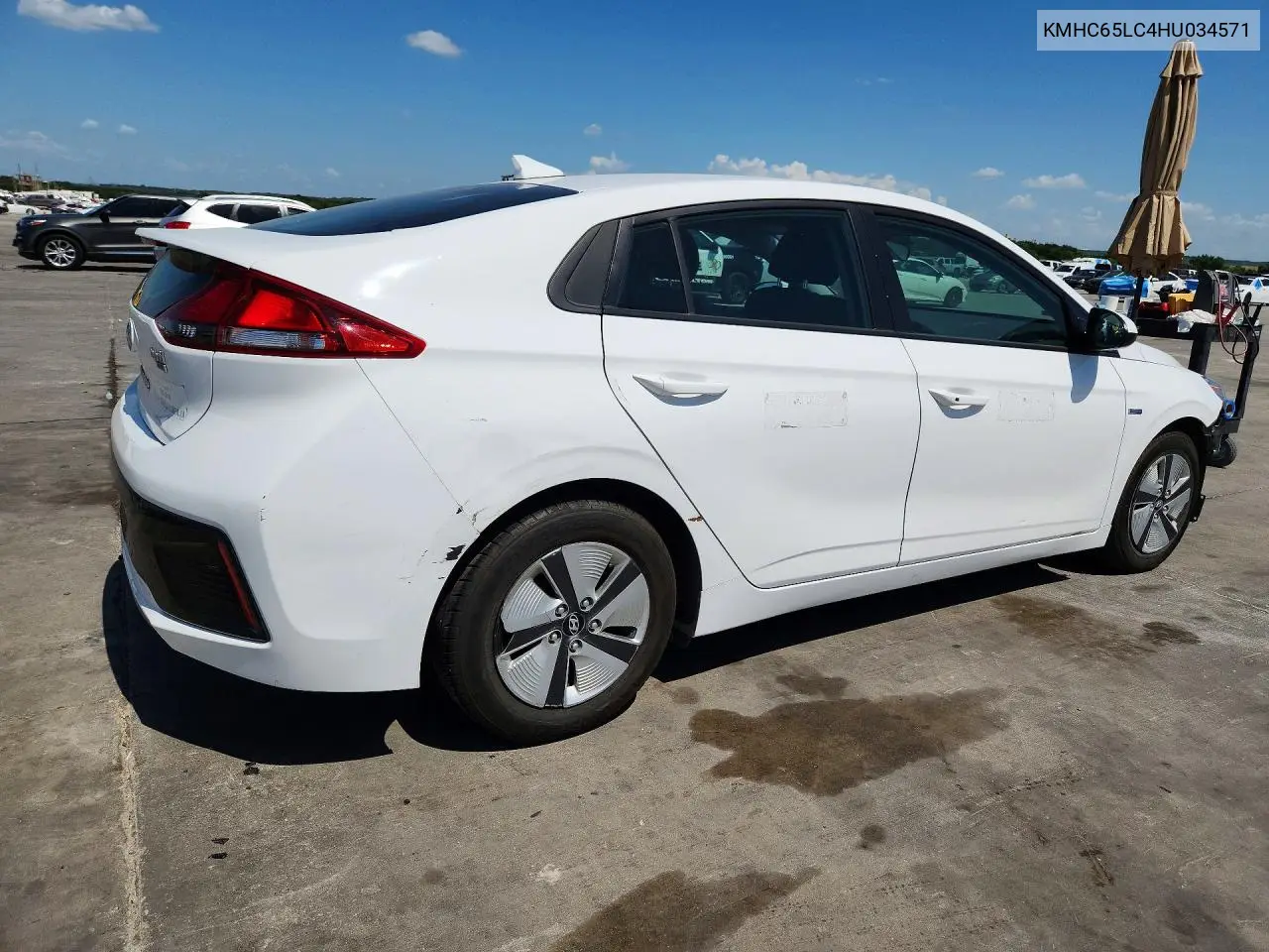 2017 Hyundai Ioniq Blue VIN: KMHC65LC4HU034571 Lot: 59883996