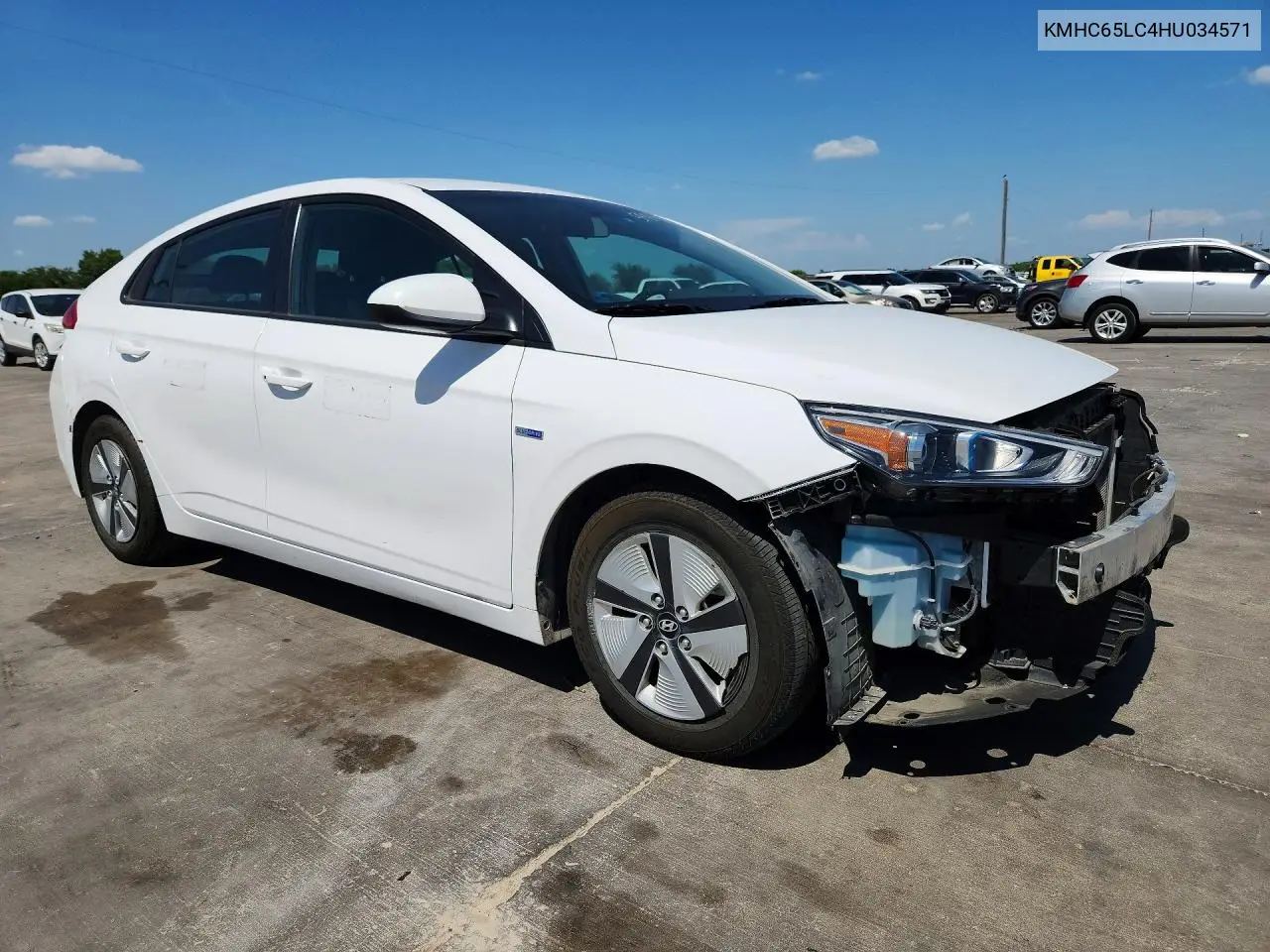 2017 Hyundai Ioniq Blue VIN: KMHC65LC4HU034571 Lot: 59883996