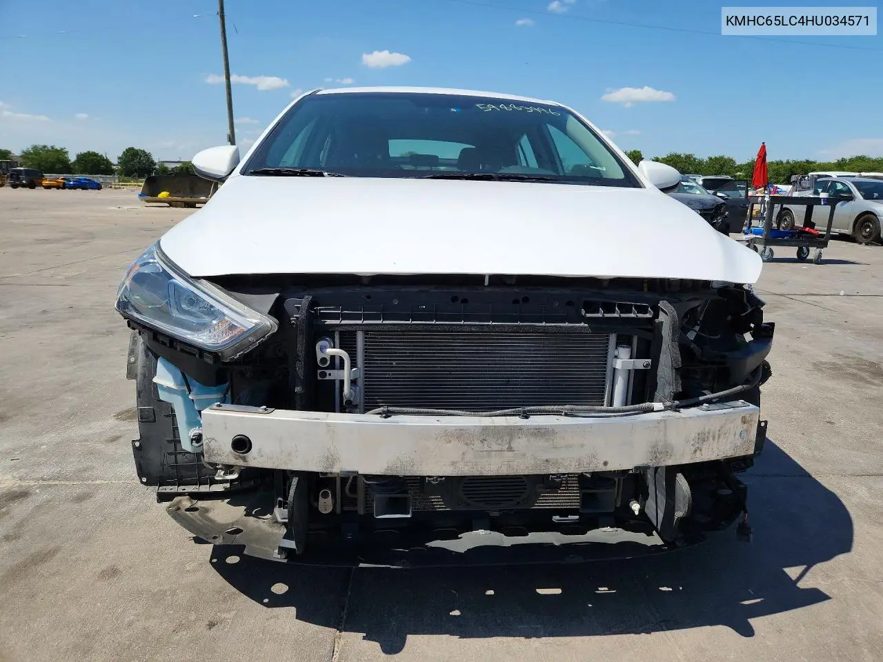 2017 Hyundai Ioniq Blue VIN: KMHC65LC4HU034571 Lot: 59883996