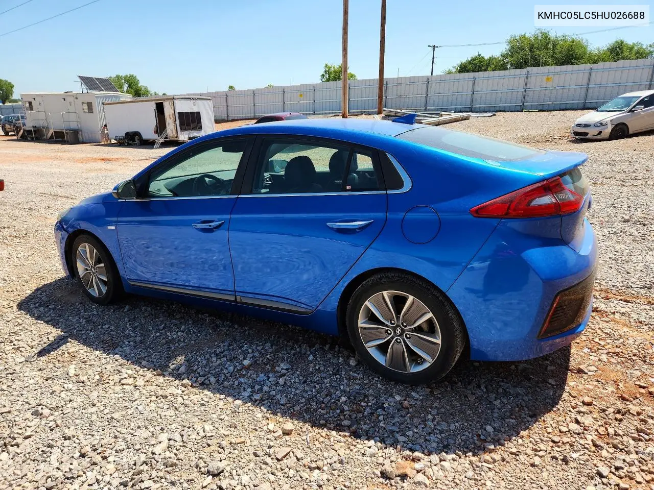 2017 Hyundai Ioniq Limited VIN: KMHC05LC5HU026688 Lot: 60169426