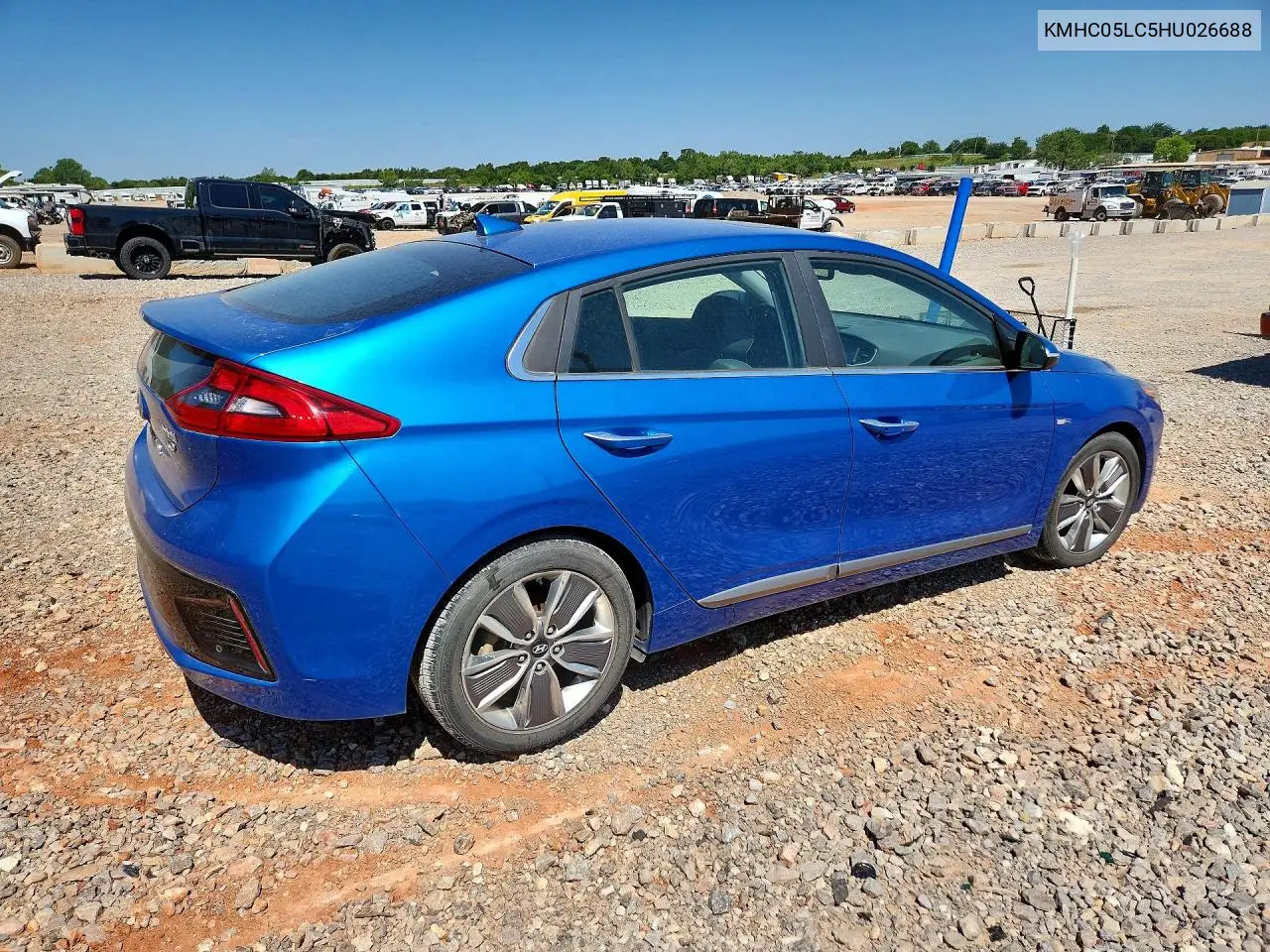 2017 Hyundai Ioniq Limited VIN: KMHC05LC5HU026688 Lot: 60169426