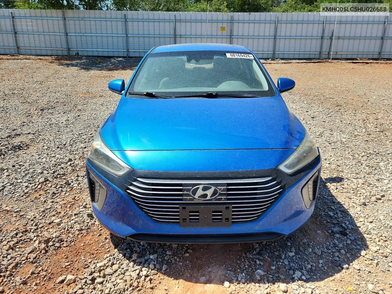 2017 Hyundai Ioniq Limited VIN: KMHC05LC5HU026688 Lot: 60169426