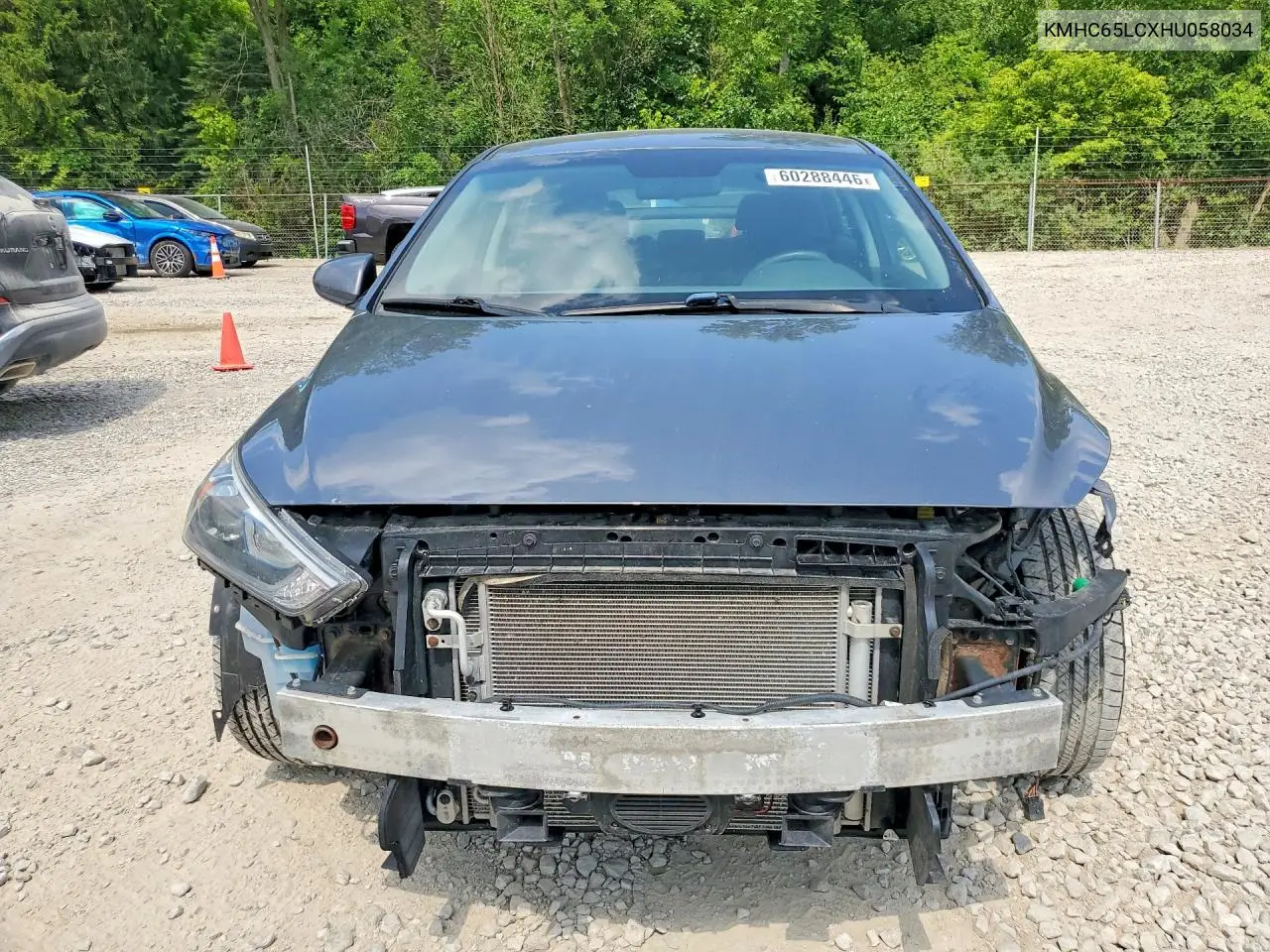 2017 Hyundai Ioniq Blue VIN: KMHC65LCXHU058034 Lot: 60288446
