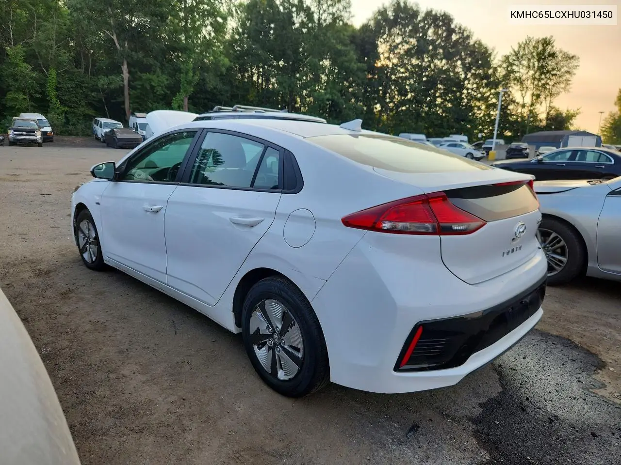 2017 Hyundai Ioniq Blue VIN: KMHC65LCXHU031450 Lot: 60646796