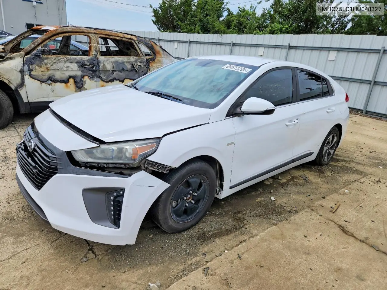 2017 Hyundai Ioniq Sel VIN: KMHC75LC1HU048327 Lot: 60673266