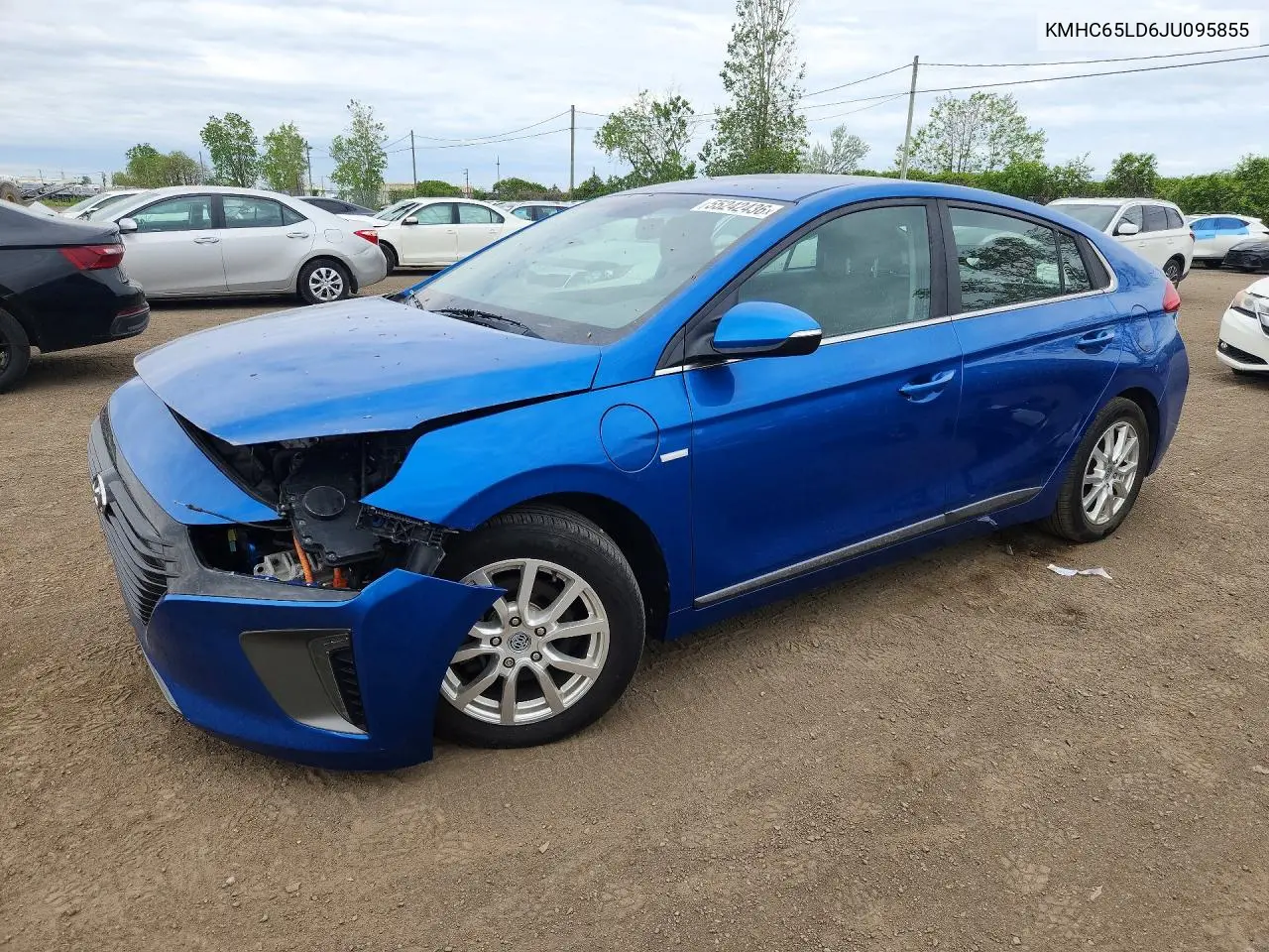2018 Hyundai Ioniq Plug-In Hybrid Base VIN: KMHC65LD6JU095855 Lot: 55242436