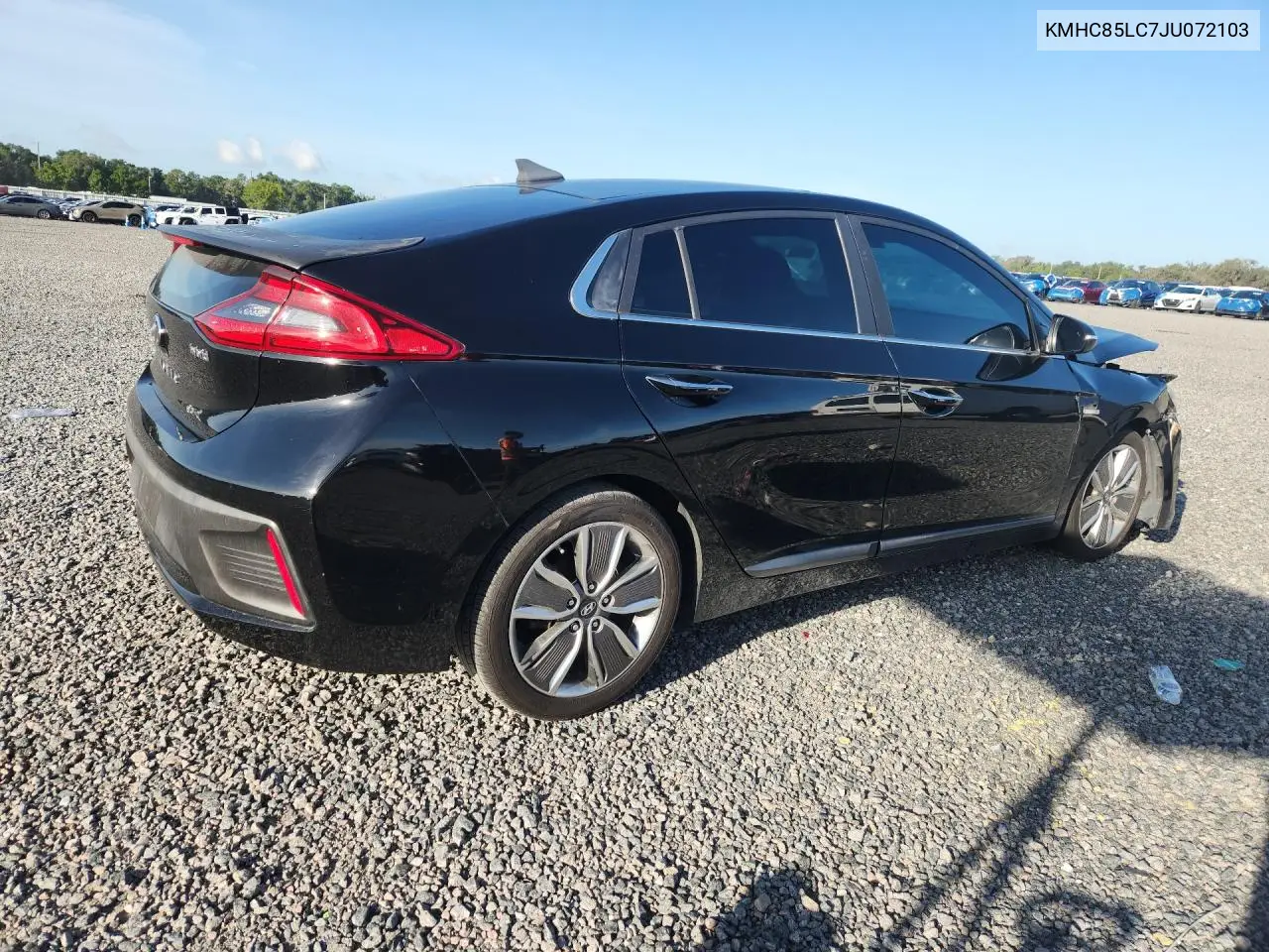 2018 Hyundai Ioniq Limited VIN: KMHC85LC7JU072103 Lot: 57299106