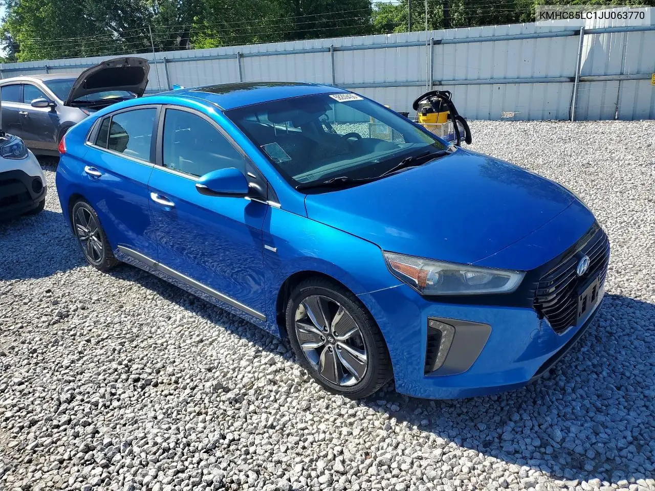 2018 Hyundai Ioniq Limited VIN: KMHC85LC1JU063770 Lot: 58209436