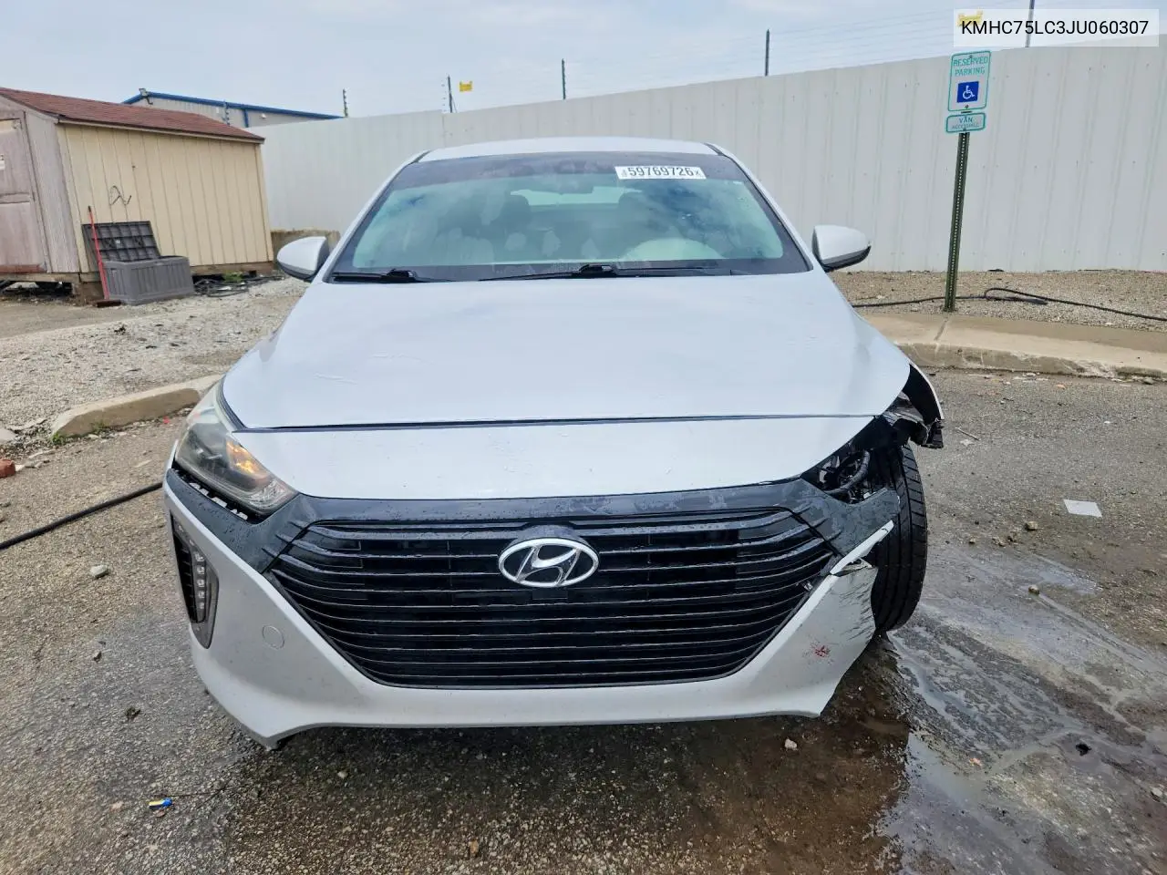 2018 Hyundai Ioniq Sel VIN: KMHC75LC3JU060307 Lot: 59769726