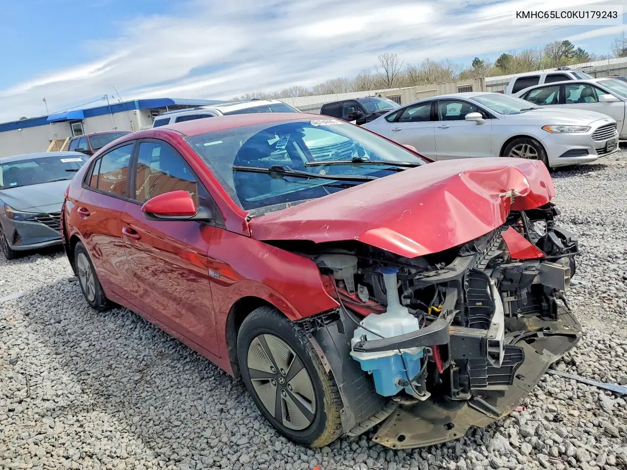 2019 Hyundai Ioniq Hybrid Blue VIN: KMHC65LC0KU179243 Lot: 46194686