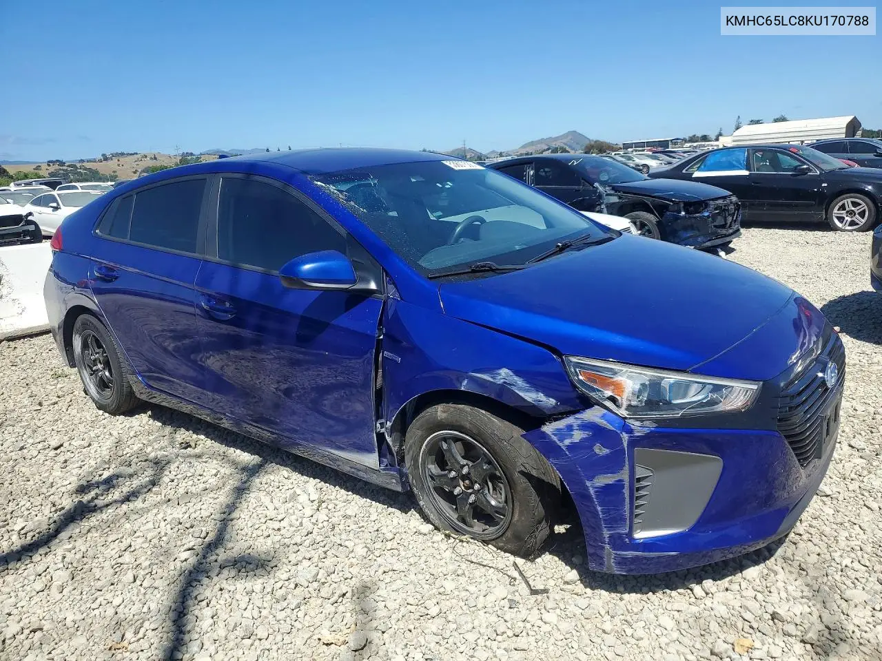 2019 Hyundai Ioniq Blue VIN: KMHC65LC8KU170788 Lot: 53607536