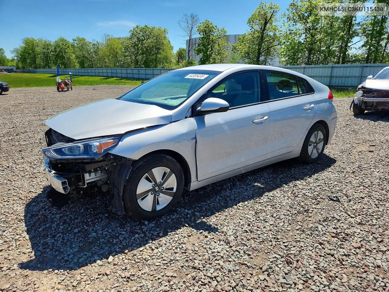 2019 Hyundai Ioniq Blue VIN: KMHC65LC3KU115438 Lot: 54305436