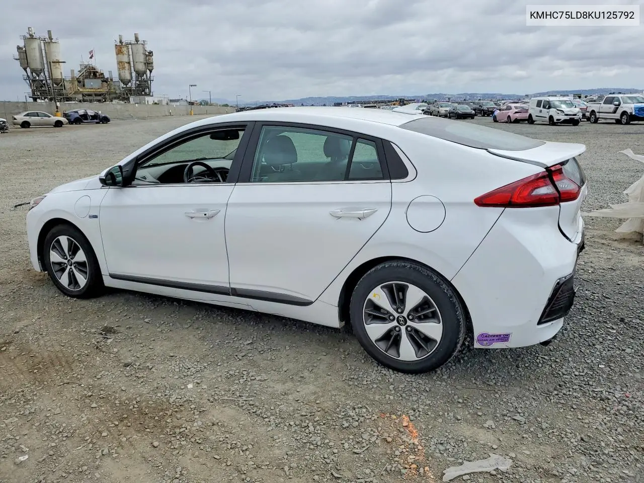 2019 Hyundai Ioniq Limited VIN: KMHC75LD8KU125792 Lot: 54976426