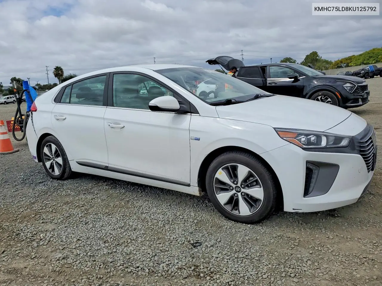 2019 Hyundai Ioniq Limited VIN: KMHC75LD8KU125792 Lot: 54976426