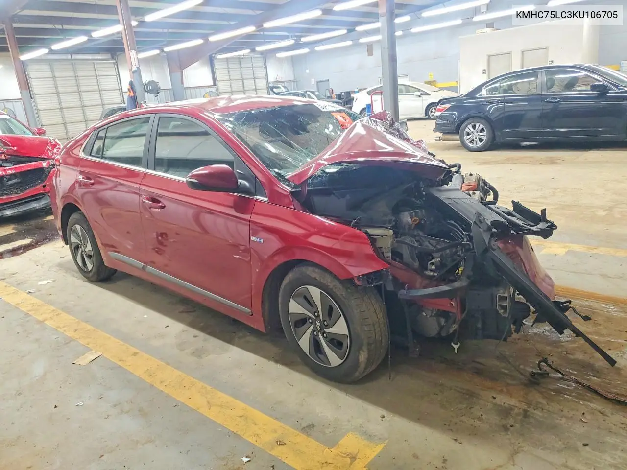 2019 Hyundai Ioniq Sel VIN: KMHC75LC3KU106705 Lot: 55934436