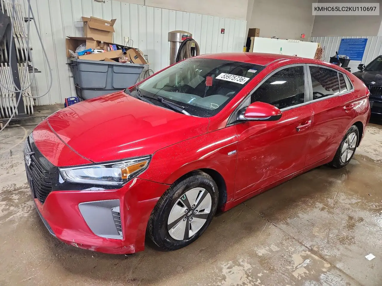 2019 Hyundai Ioniq Blue VIN: KMHC65LC2KU110697 Lot: 55975736