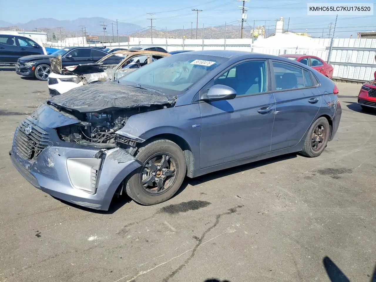2019 Hyundai Ioniq Blue VIN: KMHC65LC7KU176520 Lot: 56160476