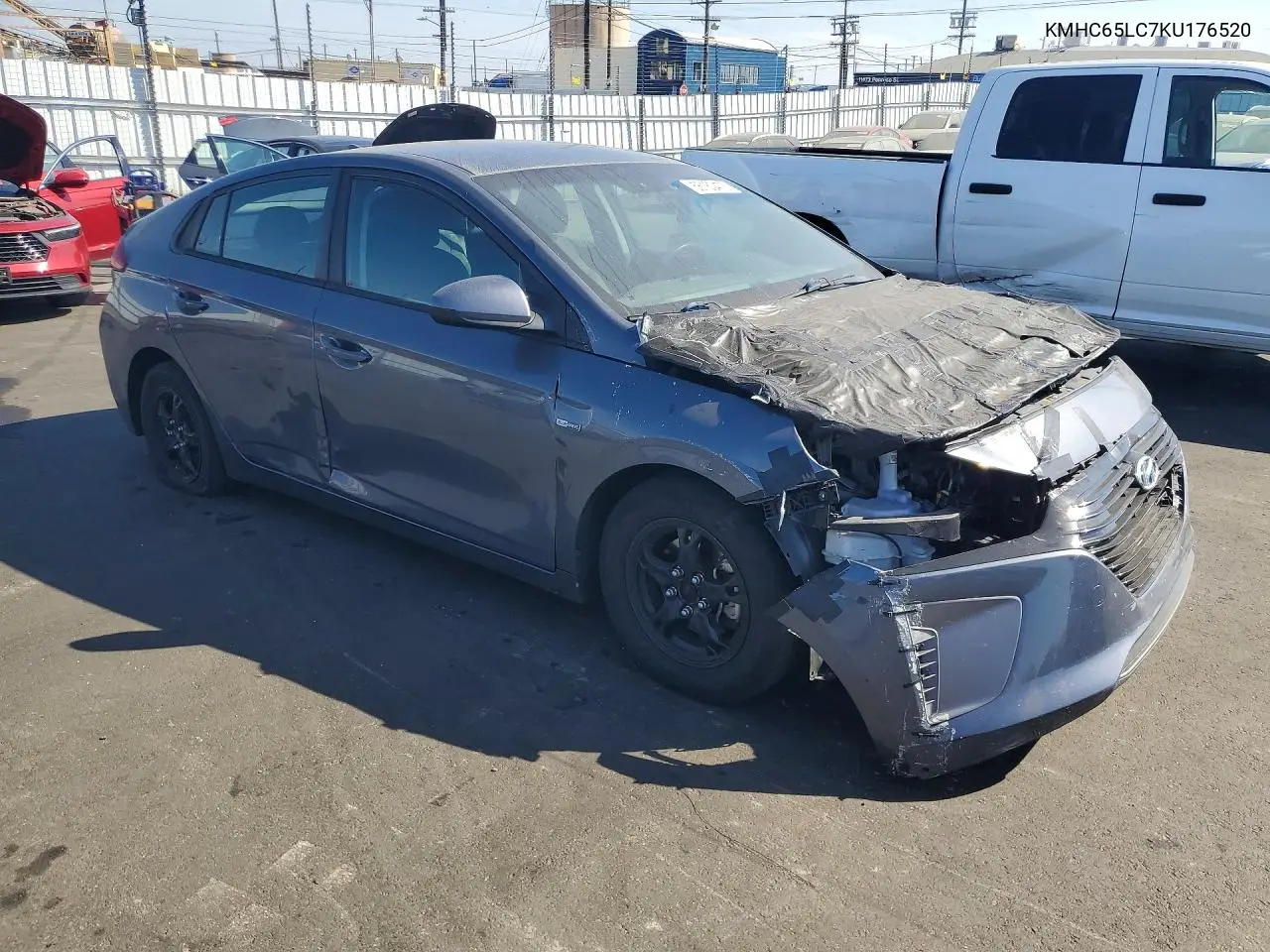 2019 Hyundai Ioniq Blue VIN: KMHC65LC7KU176520 Lot: 56160476