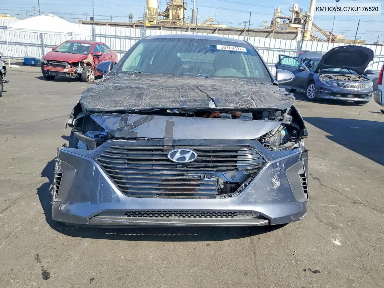 2019 Hyundai Ioniq Blue VIN: KMHC65LC7KU176520 Lot: 56160476