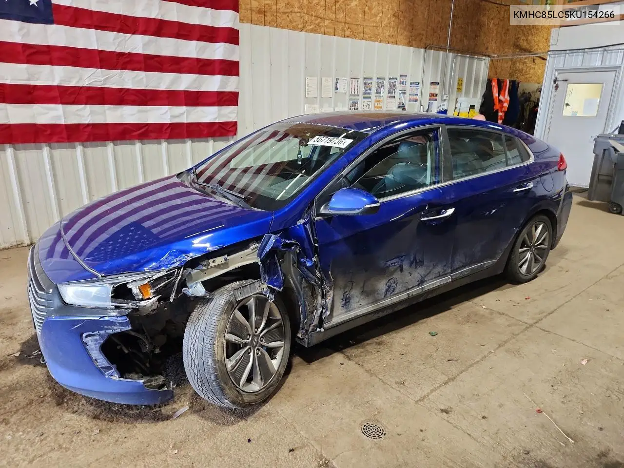 2019 Hyundai Ioniq Limited VIN: KMHC85LC5KU154266 Lot: 56719736