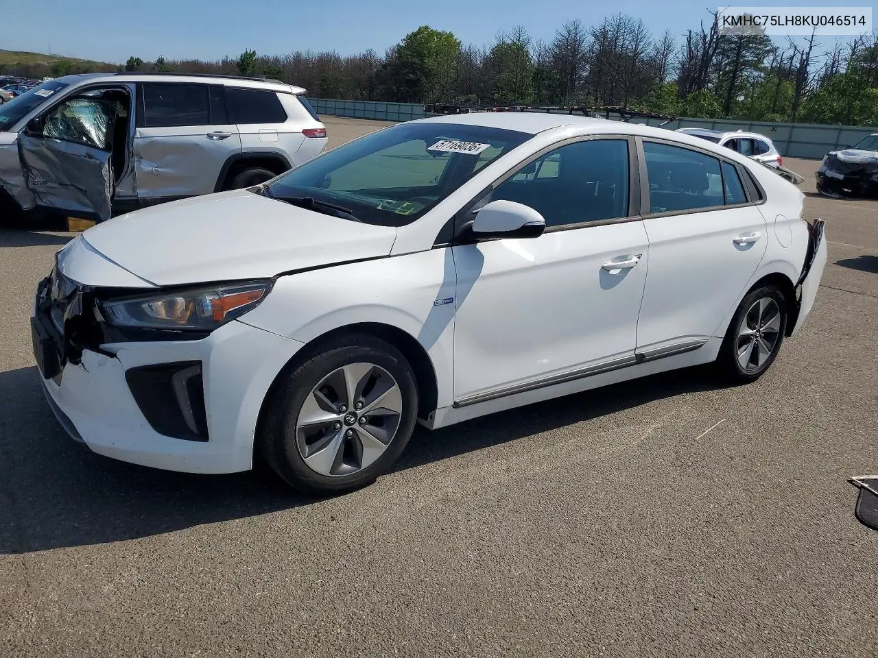 2019 Hyundai Ioniq Electric Base VIN: KMHC75LH8KU046514 Lot: 57169036