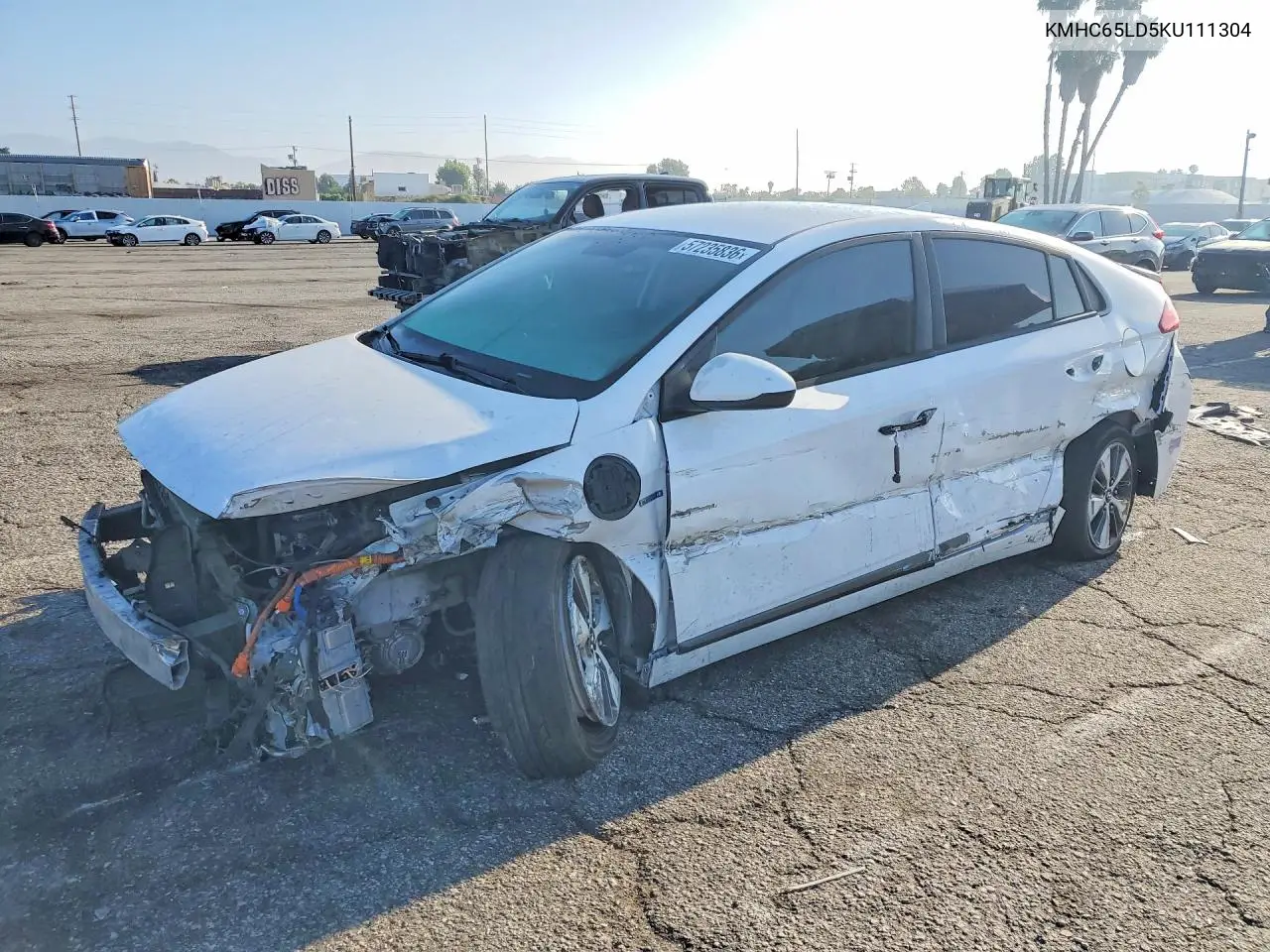 2019 Hyundai Ioniq Hybrid Blue VIN: KMHC65LD5KU111304 Lot: 57235836