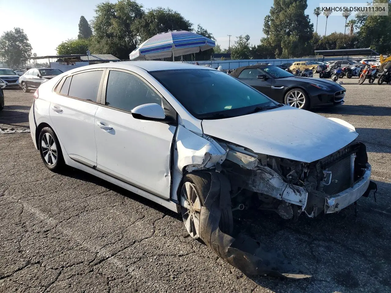 2019 Hyundai Ioniq Hybrid Blue VIN: KMHC65LD5KU111304 Lot: 57235836