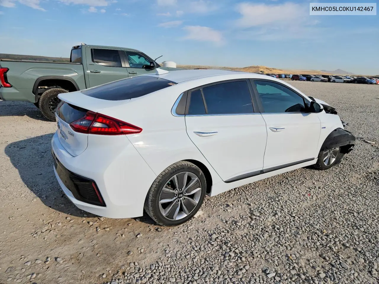 2019 Hyundai Ioniq Limited VIN: KMHC05LC0KU142467 Lot: 58130966