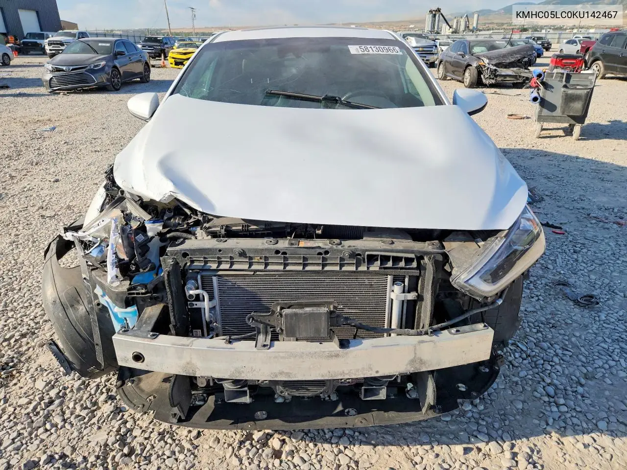 2019 Hyundai Ioniq Limited VIN: KMHC05LC0KU142467 Lot: 58130966