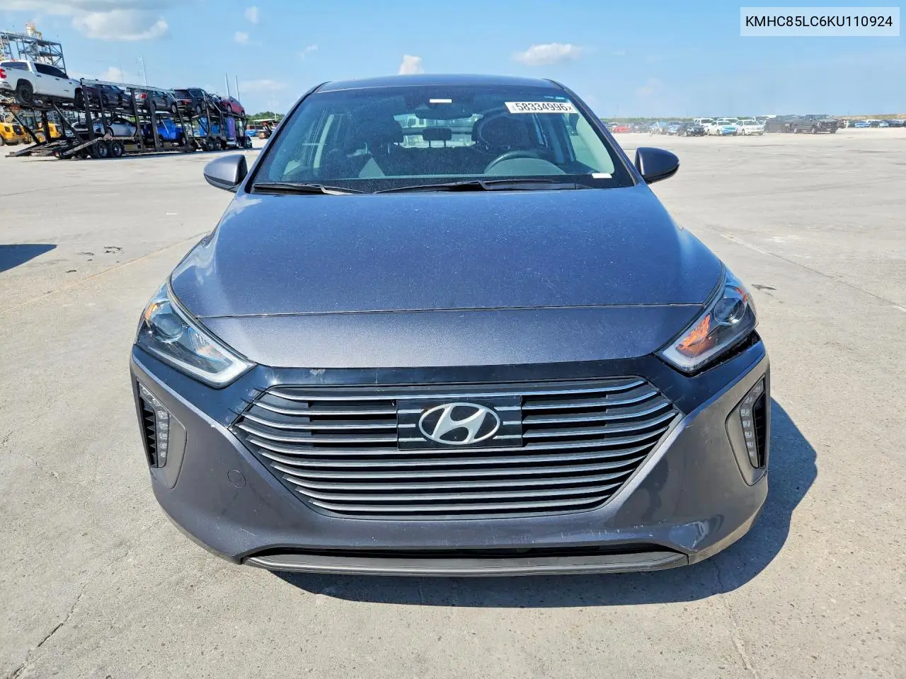 2019 Hyundai Ioniq Limited VIN: KMHC85LC6KU110924 Lot: 58334996