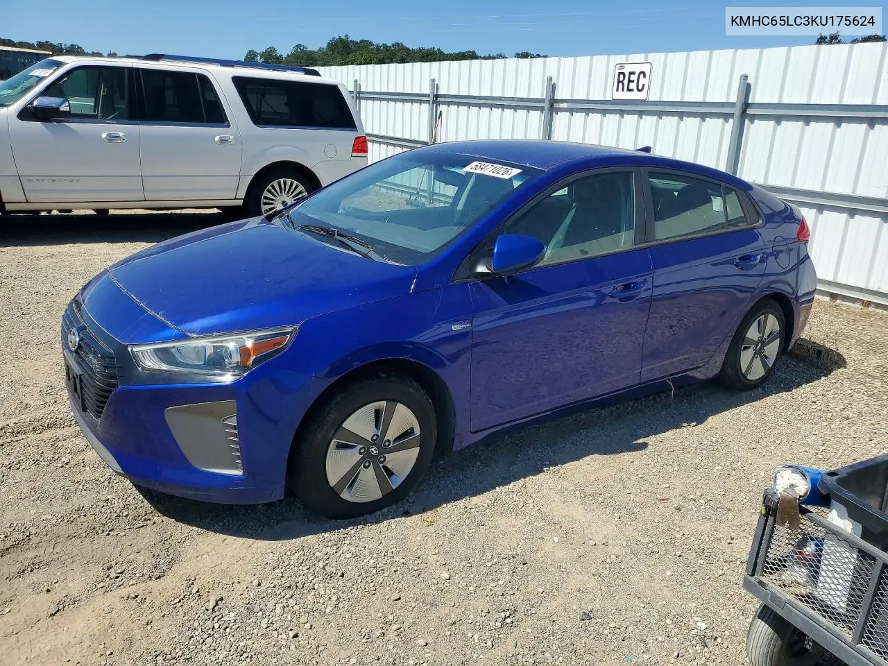 KMHC65LC3KU175624 2019 Hyundai Ioniq Blue