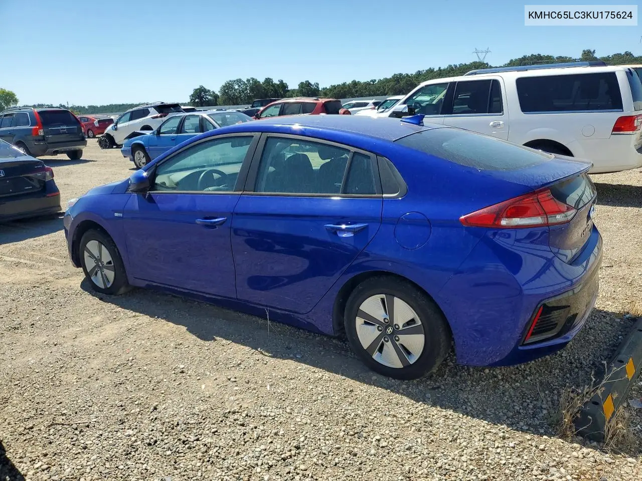 KMHC65LC3KU175624 2019 Hyundai Ioniq Blue